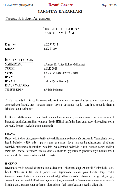 yargıtay-5. hukuk dairesi kararı-772