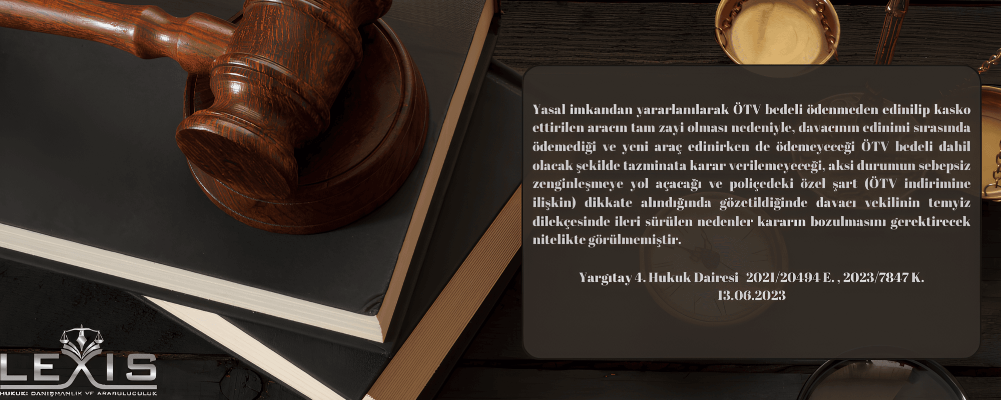 Yargıtay: Engelli Aracında Pert Halinde ÖTV Tazminata Dahil Edilemez