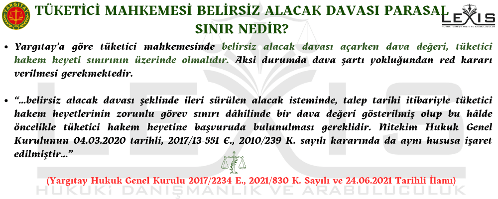 Tüketici Mahkemesi Belirsiz Alacak Davası Parasal Sınır - tueketici-mahkemesi-belirsiz-alacak-davasi-parasal-sinir