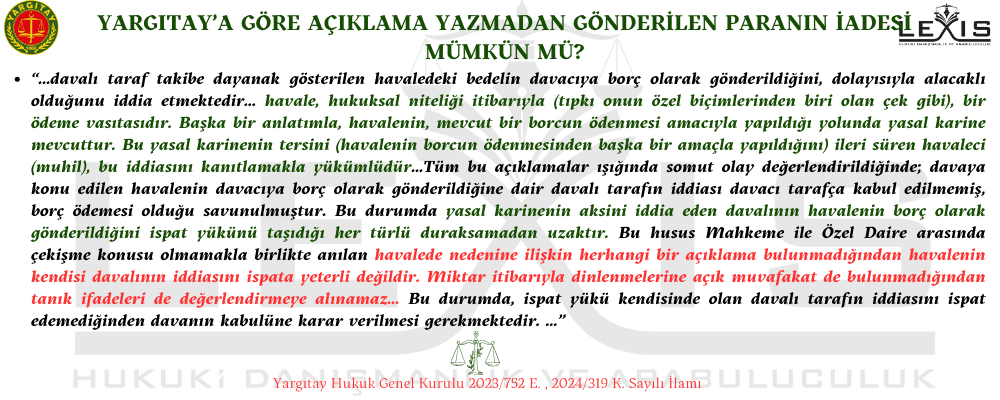 Yargıtay'a Göre Açıklamasız Havalenin İadesi Mümkün Mü? - yargitay-a-goere-aciklamasiz-havalenin-iadesi-muemkuen-mue